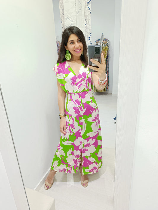 Vestido Marlene buganvilla