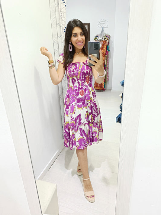 Vestido Azores buganvilla