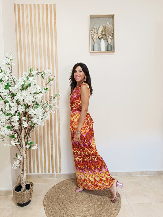 Vestido Ariadna naranja