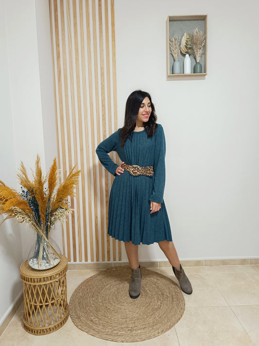 Vestido Ada verde botella