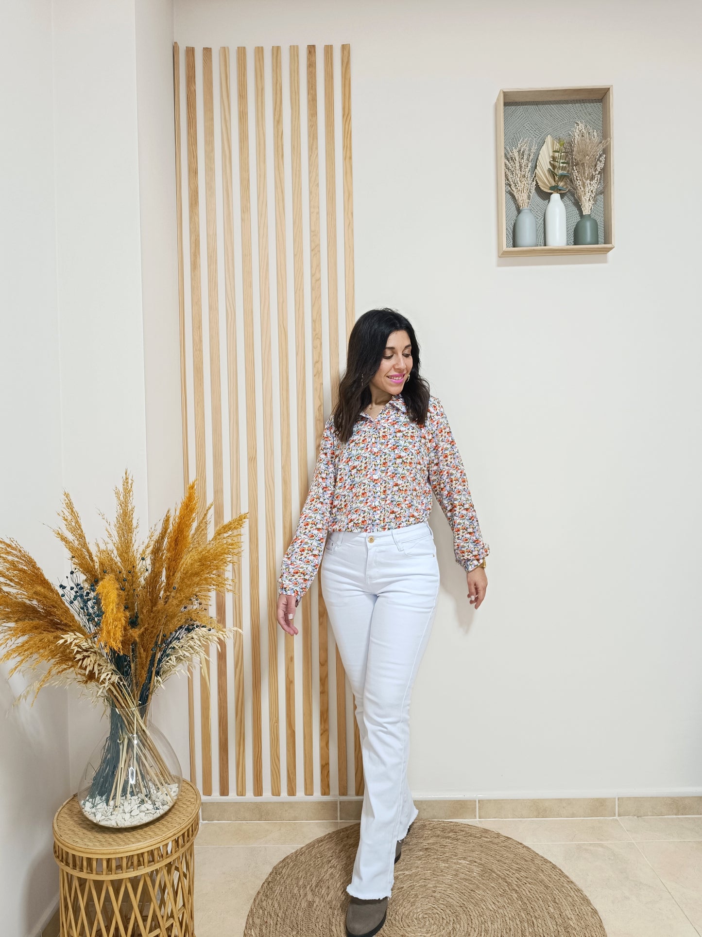 Vaquero blanco flared