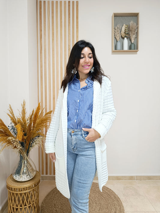 Cárdigan Olivia blanco