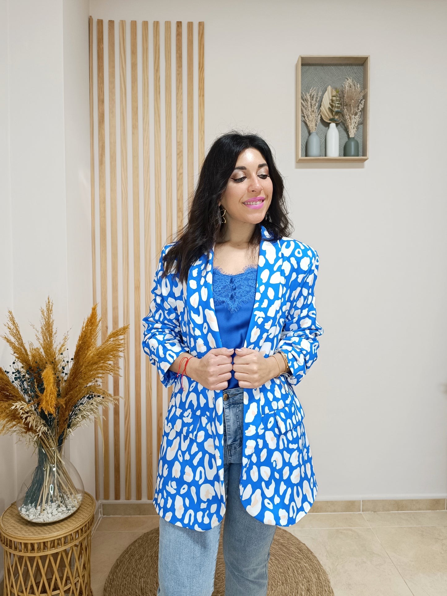 Blazer Leonor azul eléctrico