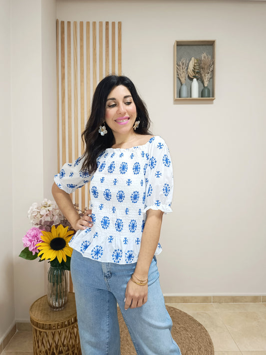 Blusa Nápoles blanca