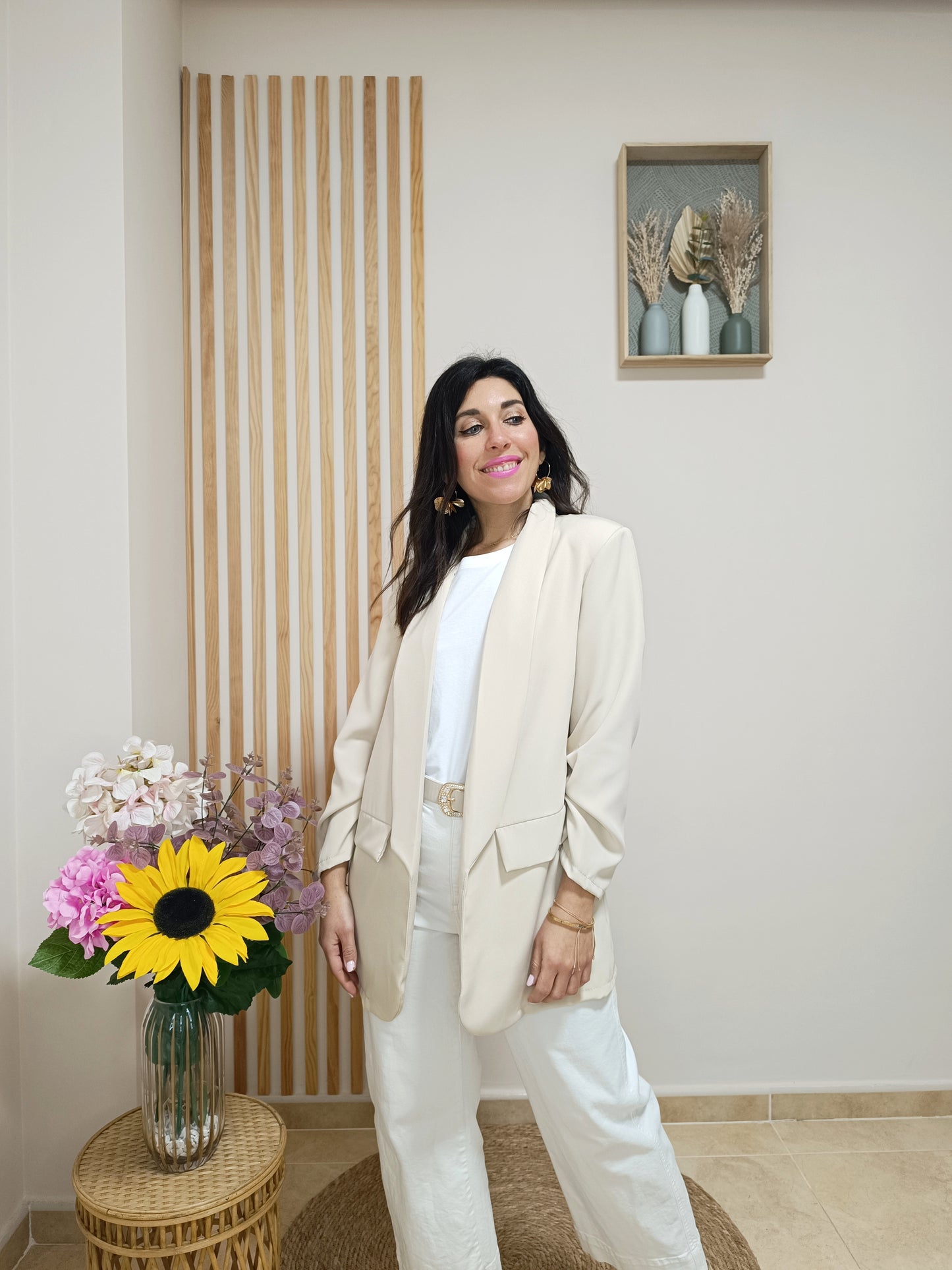 Blazer Smoking beige