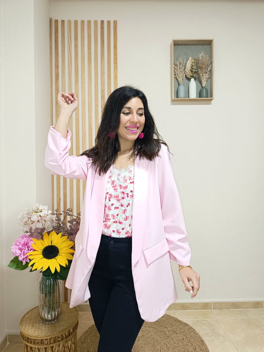 Blazer Smoking rosa