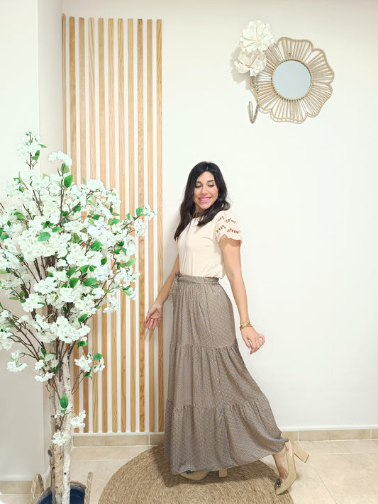 Falda Candela cámel