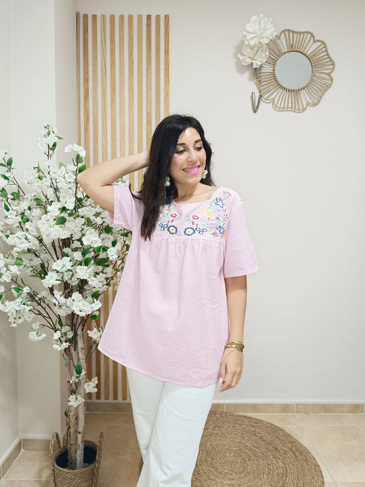 Blusa Sonsoles rosa