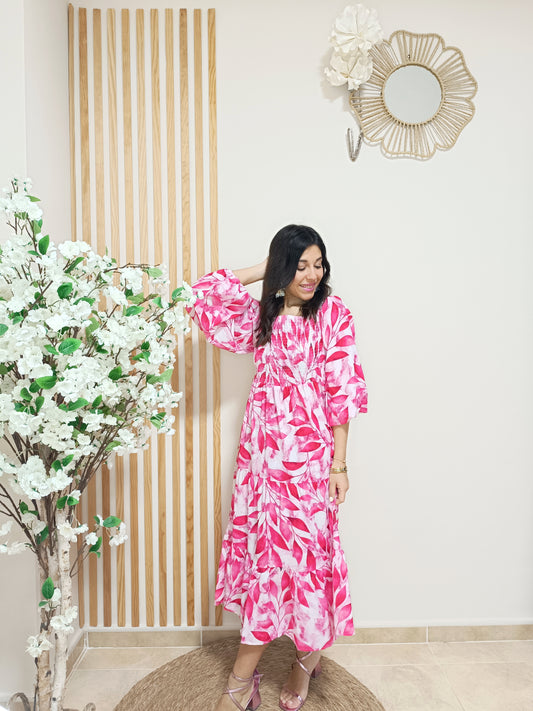 Vestido Trópico fucsia