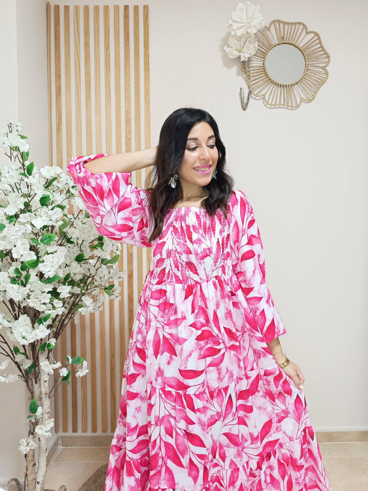 Vestido Trópico fucsia