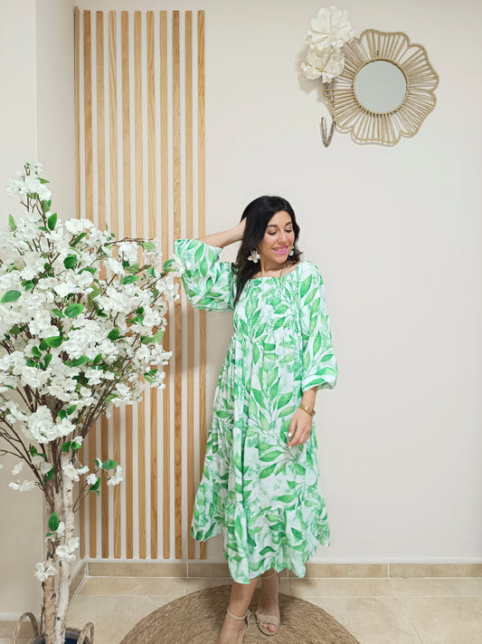 Vestido Trópico verde