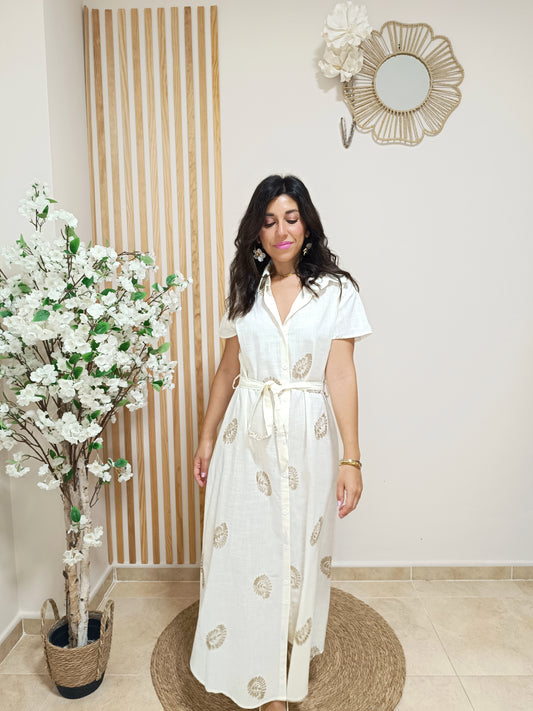 Vestido Pandora beige