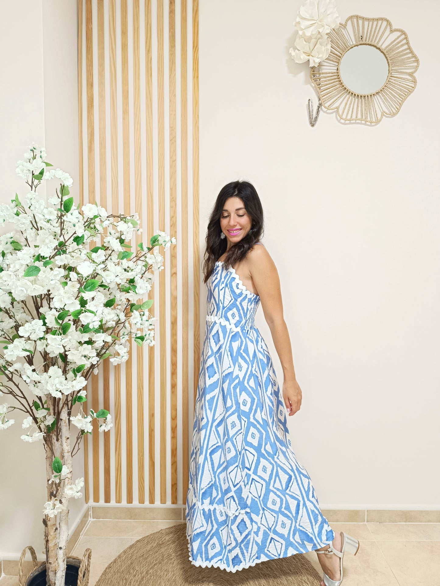 Vestido Creta azul