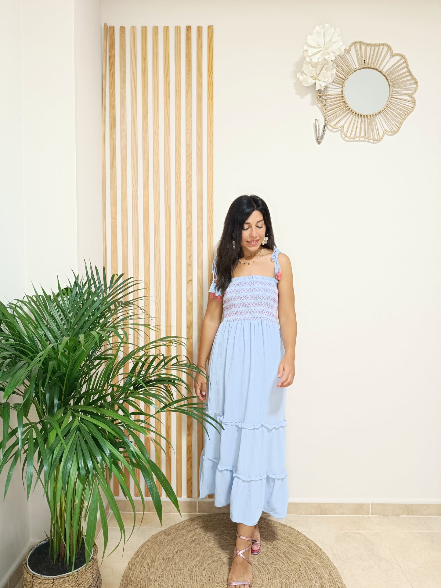 Vestido Bibiana azul pastel