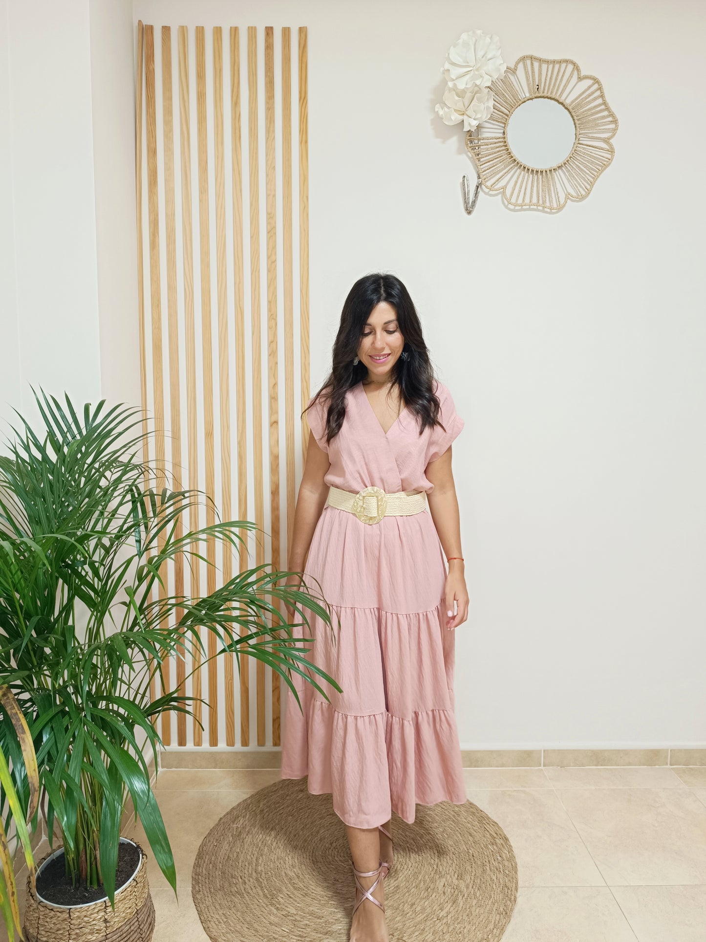 Vestido Adela rosa
