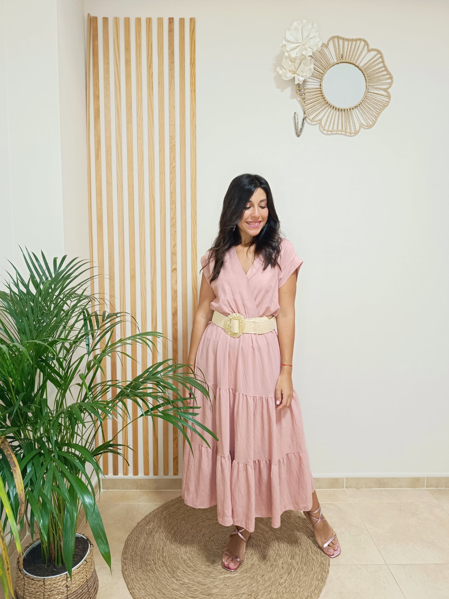 Vestido Adela rosa
