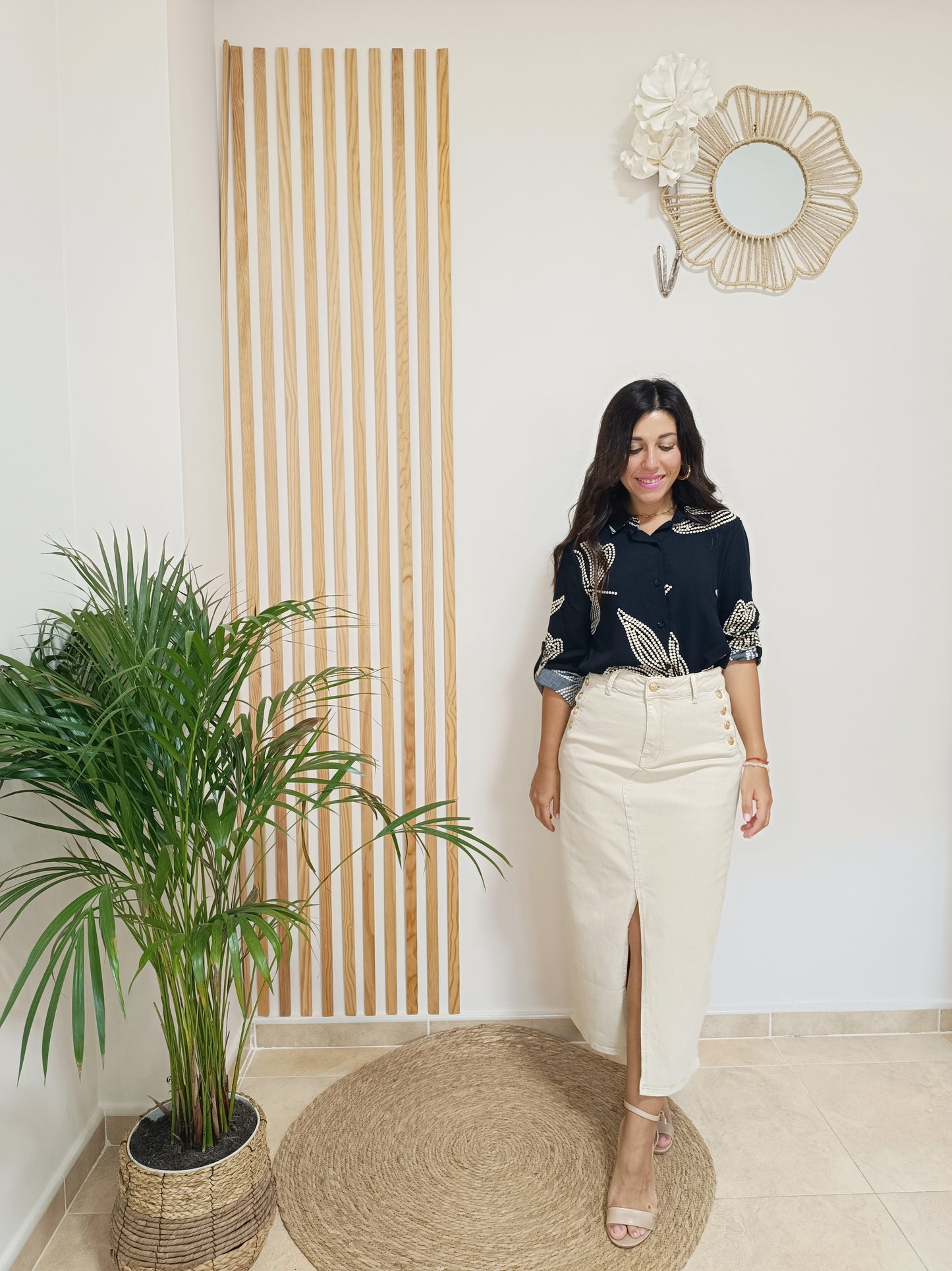 Falda Mariola beige