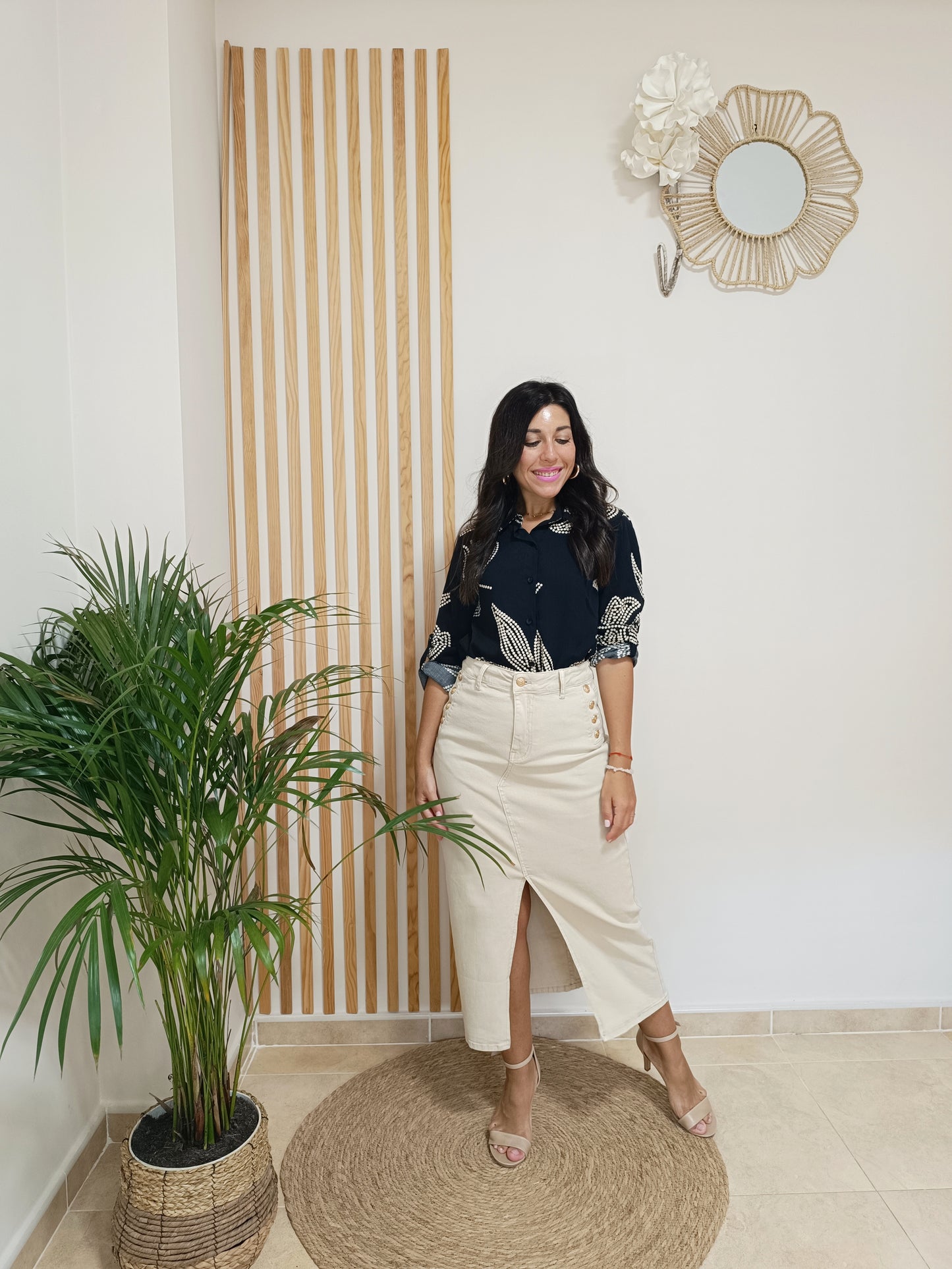 Falda Mariola beige