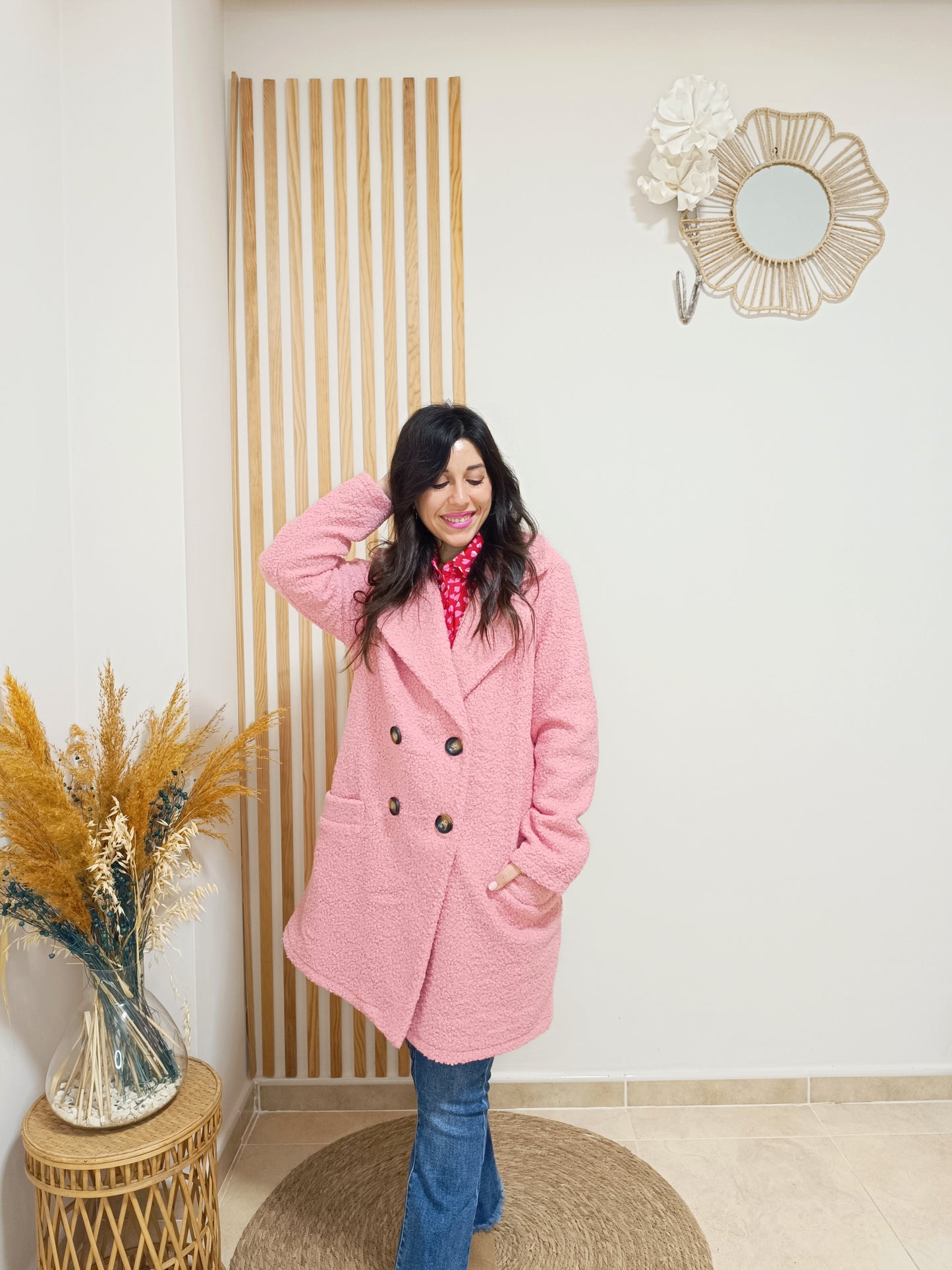 Abrigo Nube rosa