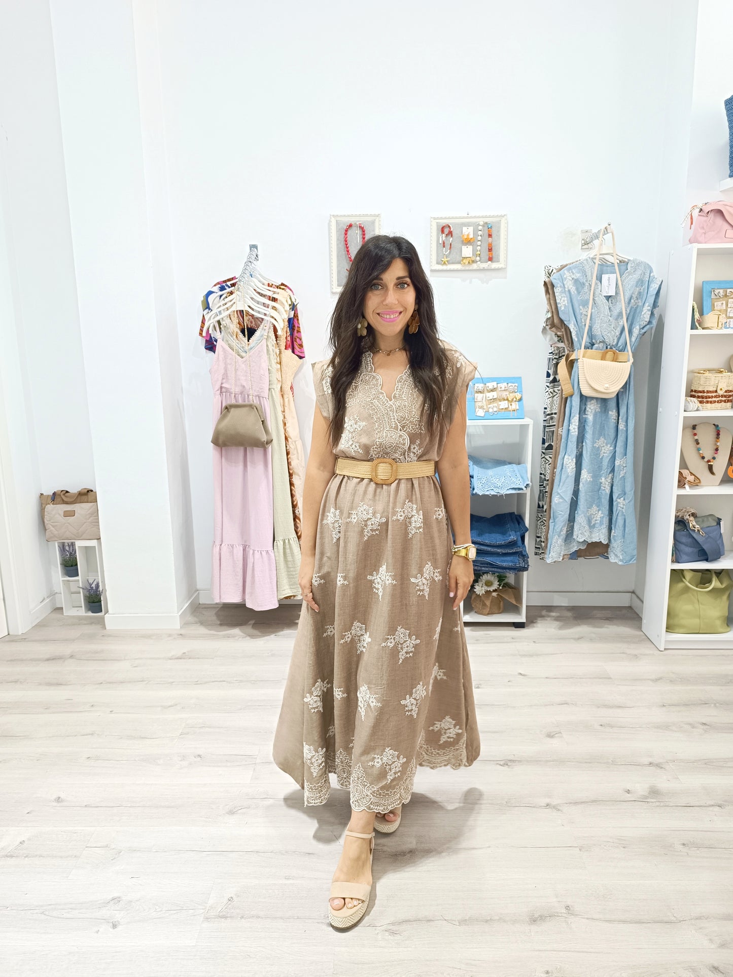 Vestido Capri marrón