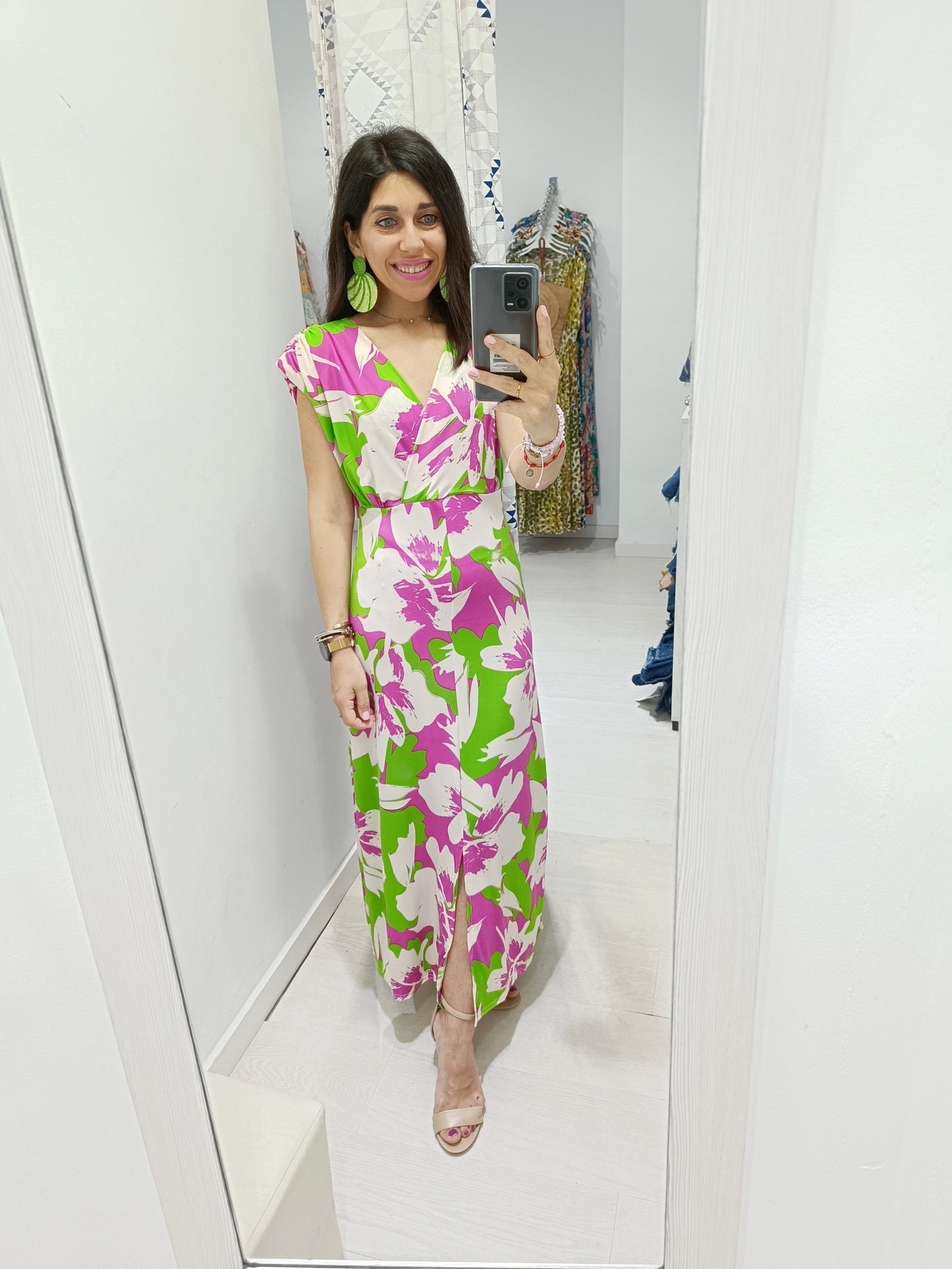 Vestido Marlene buganvilla