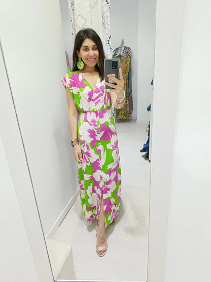 Vestido Marlene buganvilla