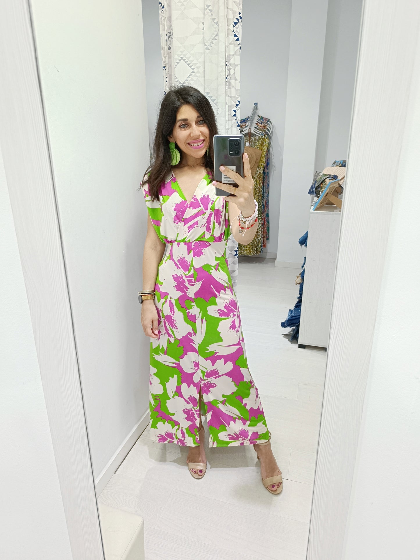 Vestido Marlene buganvilla