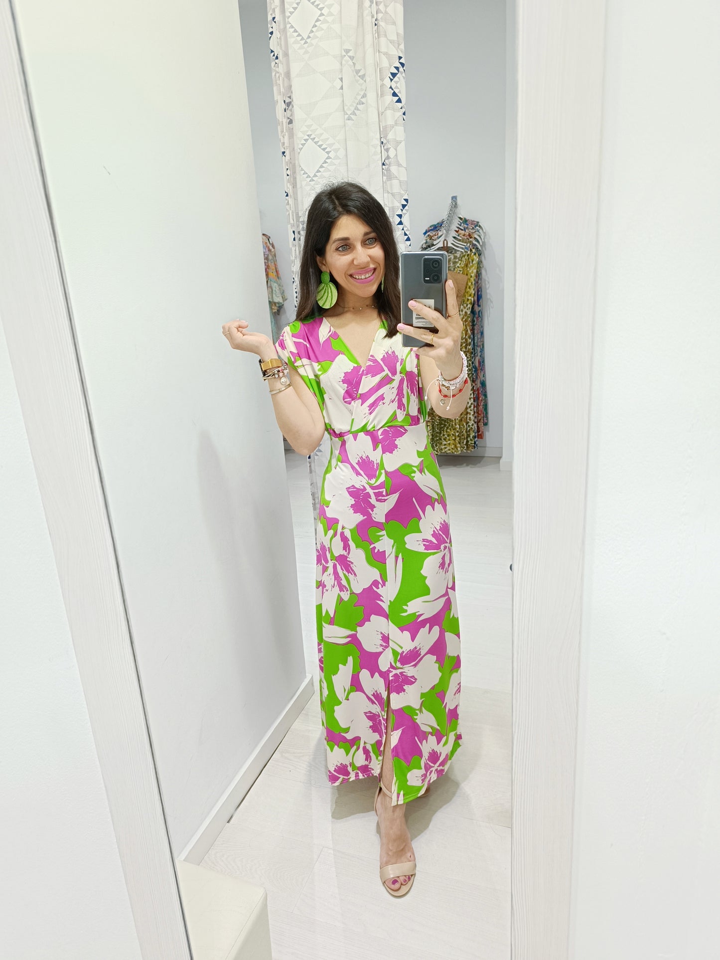 Vestido Marlene buganvilla