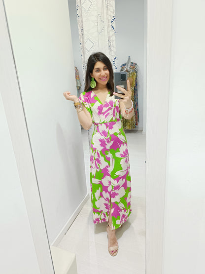 Vestido Marlene buganvilla