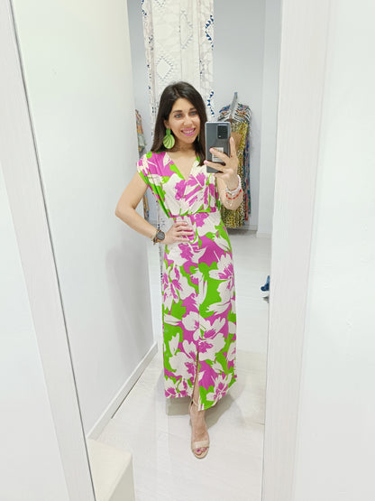 Vestido Marlene buganvilla