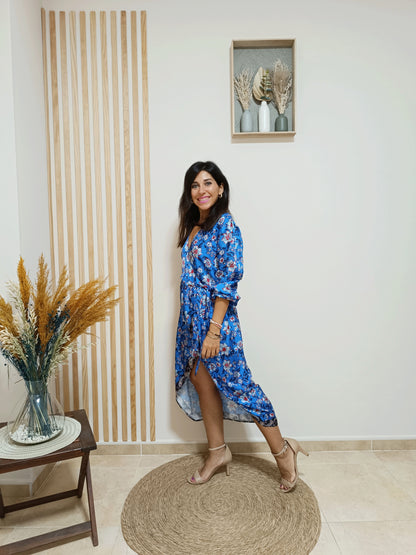 Vestido Melissa azul eléctrico