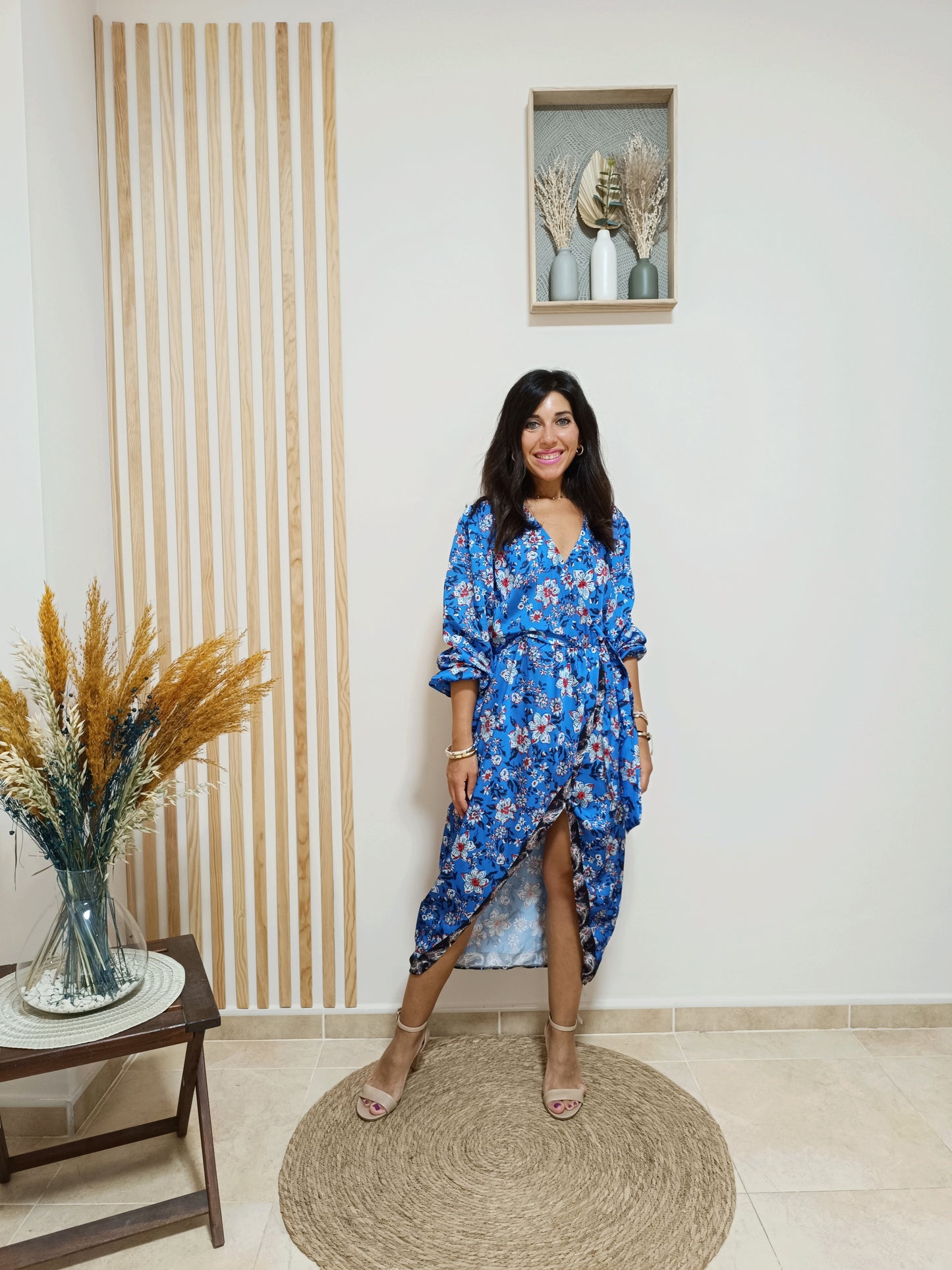 Vestido Melissa azul eléctrico