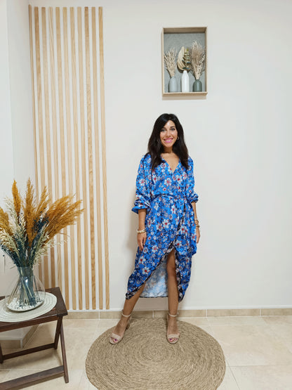 Vestido Melissa azul eléctrico