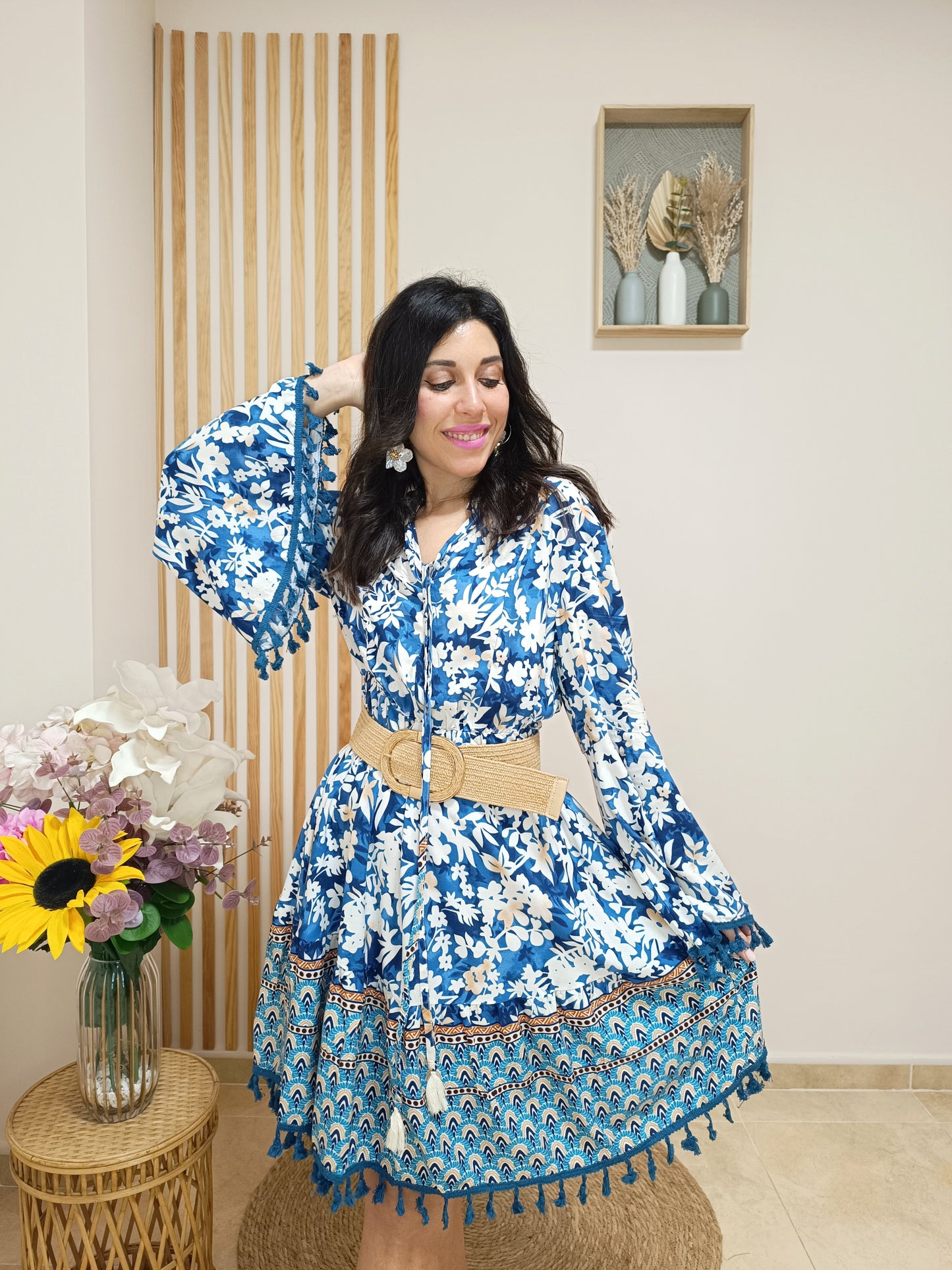 Vestido Carmina azul