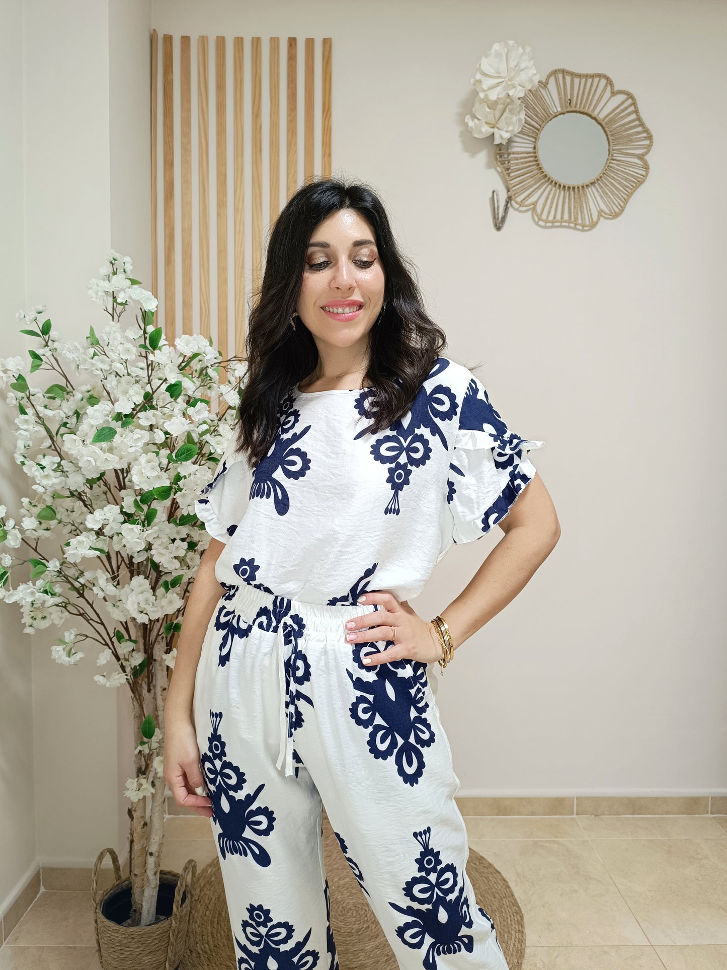 Blusa Lisboa azul marino