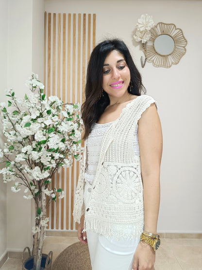 Chaleco Menorca beige