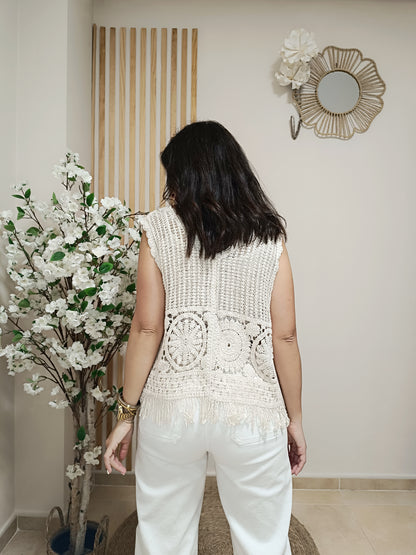 Chaleco Menorca beige