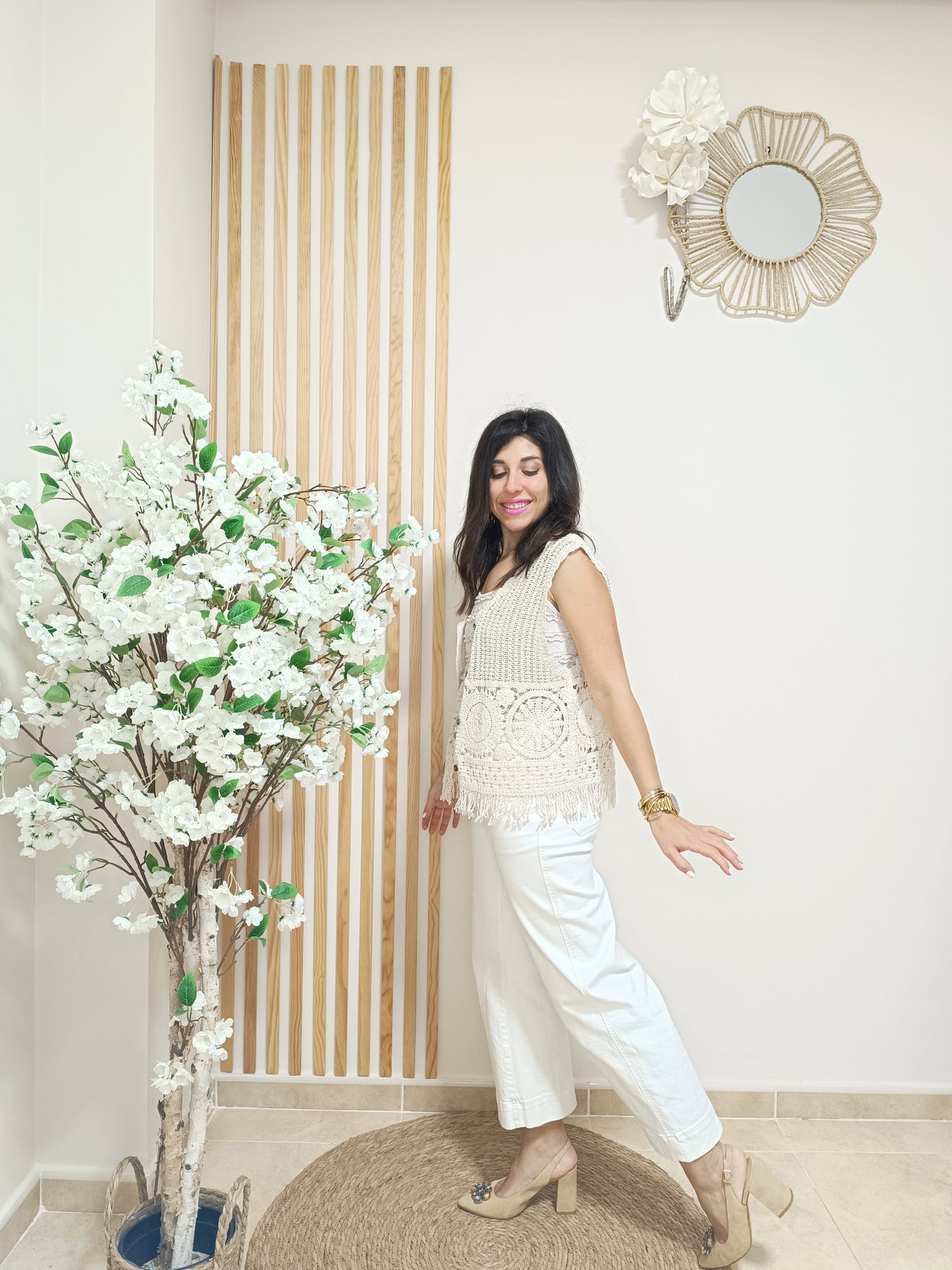 Chaleco Menorca beige