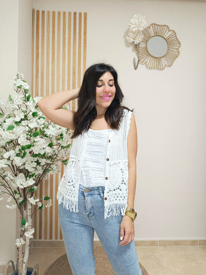 Chaleco Menorca blanco