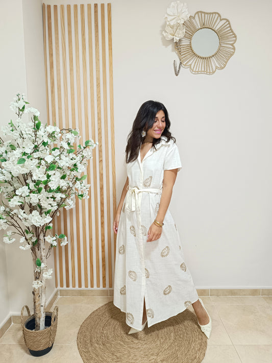 Vestido Pandora beige