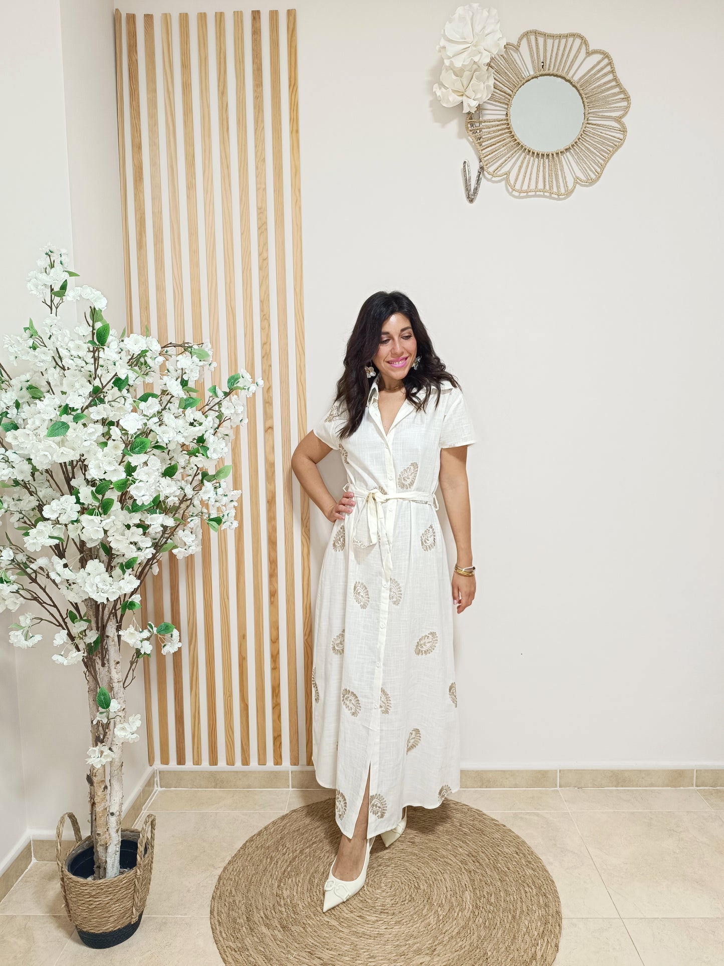 Vestido Pandora beige