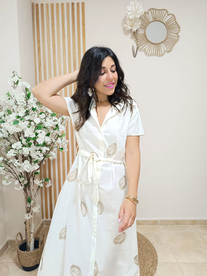 Vestido Pandora beige