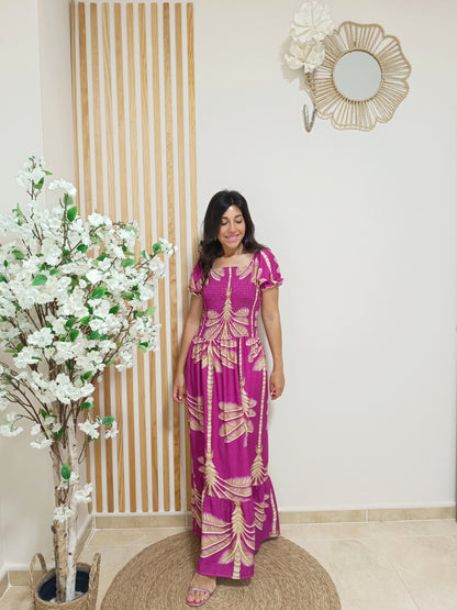 Vestido Mil Palmeras buganvilla