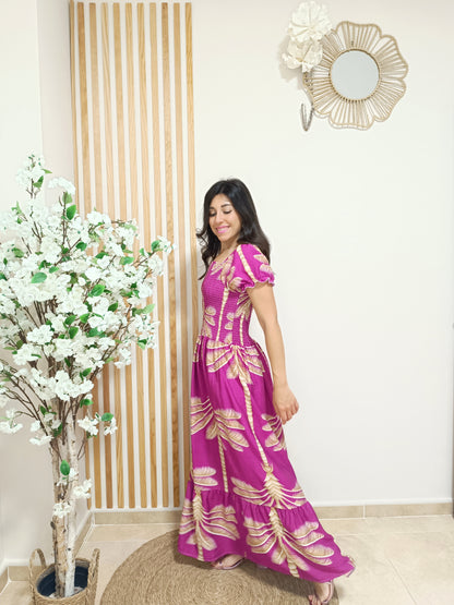 Vestido Mil Palmeras buganvilla