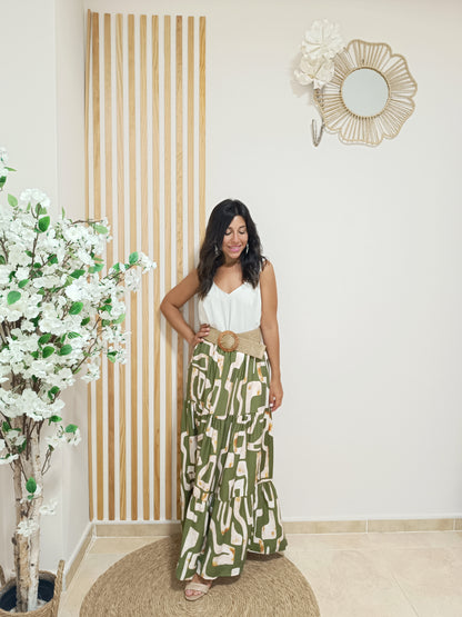 Falda Atenea verde kaki