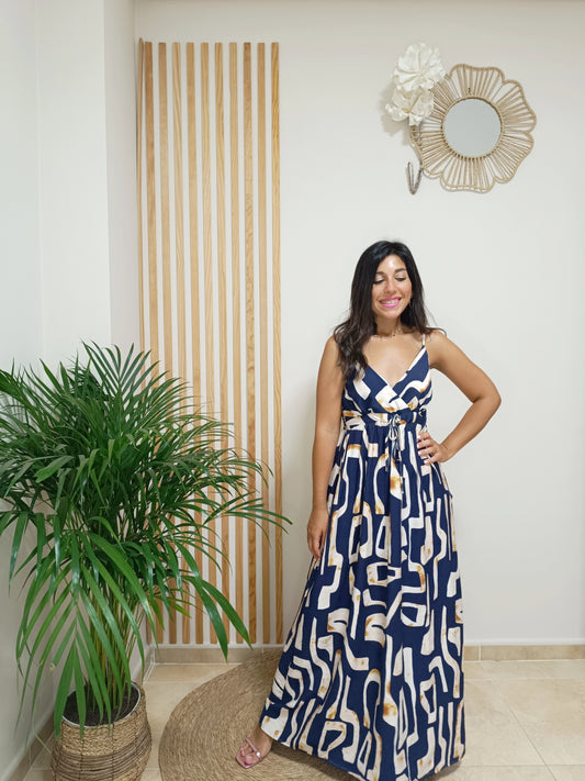 Vestido Atenea azul