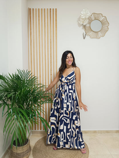 Vestido Atenea azul