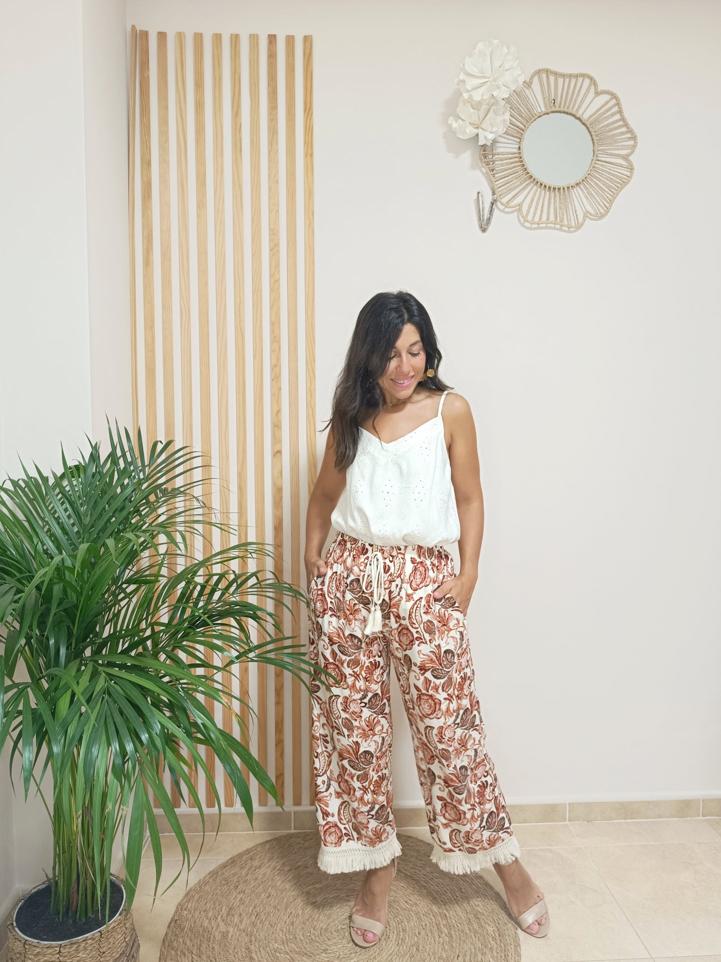 Pantalón Rosalía beige