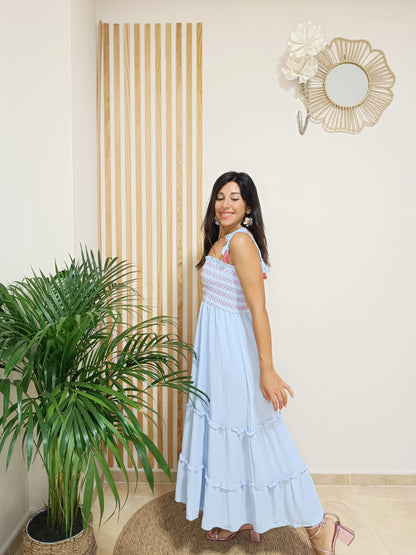 Vestido Bibiana azul pastel