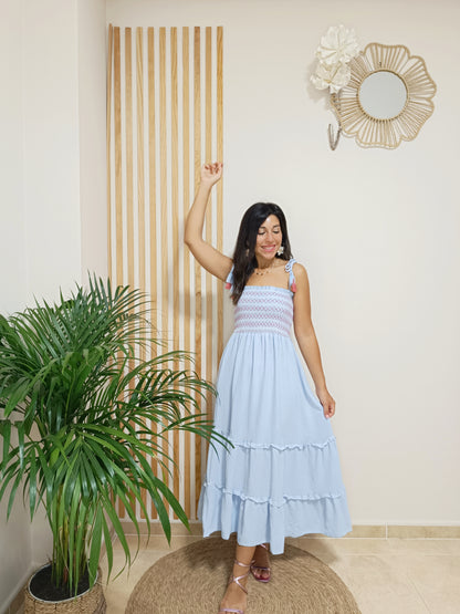 Vestido Bibiana azul pastel